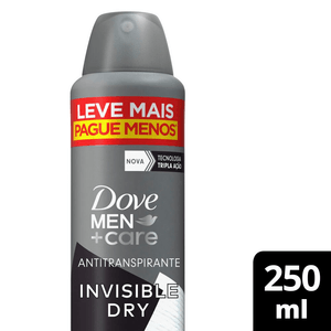 Antitranspirante Aerosol Dove Men+Care Invisible Dry 250 Ml