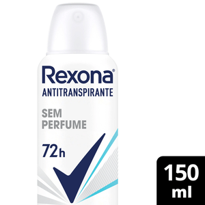 Antitranspirante Aerosol Rexona Sem Perfume 150ml