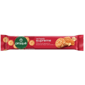 Biscoito Recheado Supreme Piraquê Chocolate Branco E Geleia Com Canela 80g