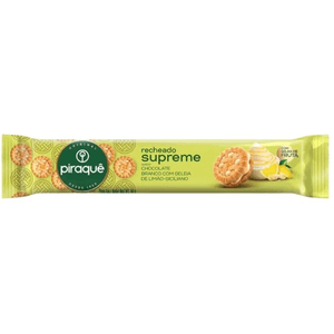 Biscoito Recheado Supreme Piraquê Chocolate Branco Com Geleia De Limão Siciliano 80g