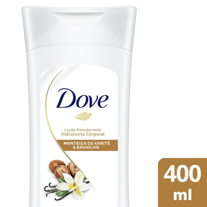 Loção Desodorante Hidratante Corporal Dove Manteiga De Karité E Baunilha 400ml