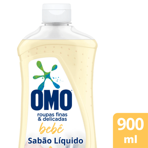 Sabão Líquido Omo Roupas Finas E Delicadas Bebê 900ml
