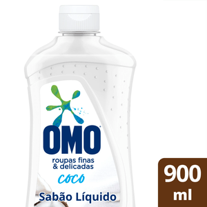 Sabão Líquido Omo Roupas Finas E Delicadas Coco 900ml