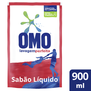 Sabão Líquido Refil Omo Lavagem Perfeita 900ml
