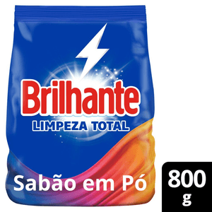 Sabão Em Pó Brilhante Limpeza Total 800g