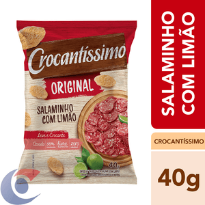 Salgadinho Crocantíssimo Original De Salame Com Limão 40g