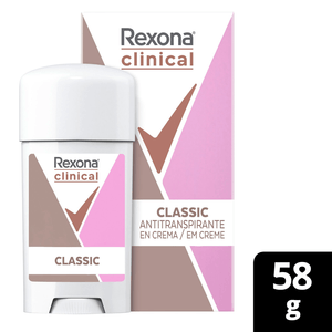 Desodorante Rexona Clinical Classic 96h Creme 58g