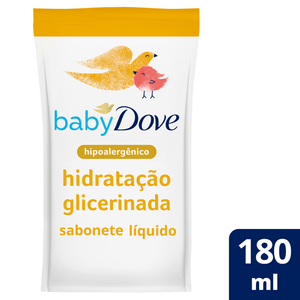 Sabonete Líquido Infantil Baby Dove Hidratação Glicerinada Refil 180ml