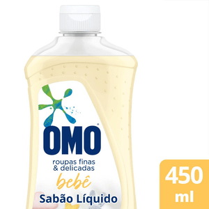 Sabão Líquido Omo Roupas Finas E Delicadas Bebê 450ml