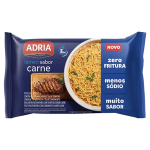 Macarrão Instantâneo Adria 75g Carne