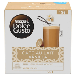 Café Au Lait Em Cápsula Vanilla Nescafé Dolce Gusto 110g 10 Unidades