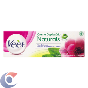 Creme Depilatório Corporal Veet Naturals Camélia - 100ml