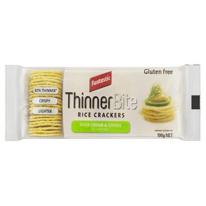 Biscoito De Arroz Tailandês Fantastic 100g Creme/Cebolinha