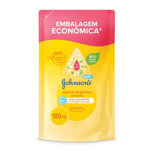 Sabonete Liquido Infantil Johnsons Baby 180ml Camomila