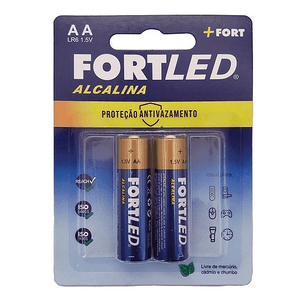 Pilha Alcalina Aa Fortled 2 Un
