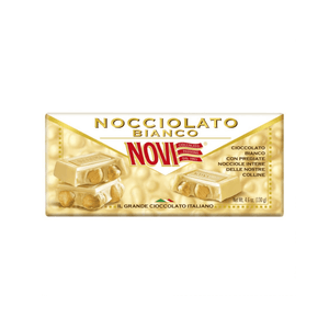 Chocolate Italiano Novi 130g Branco com Avelã Inteiras