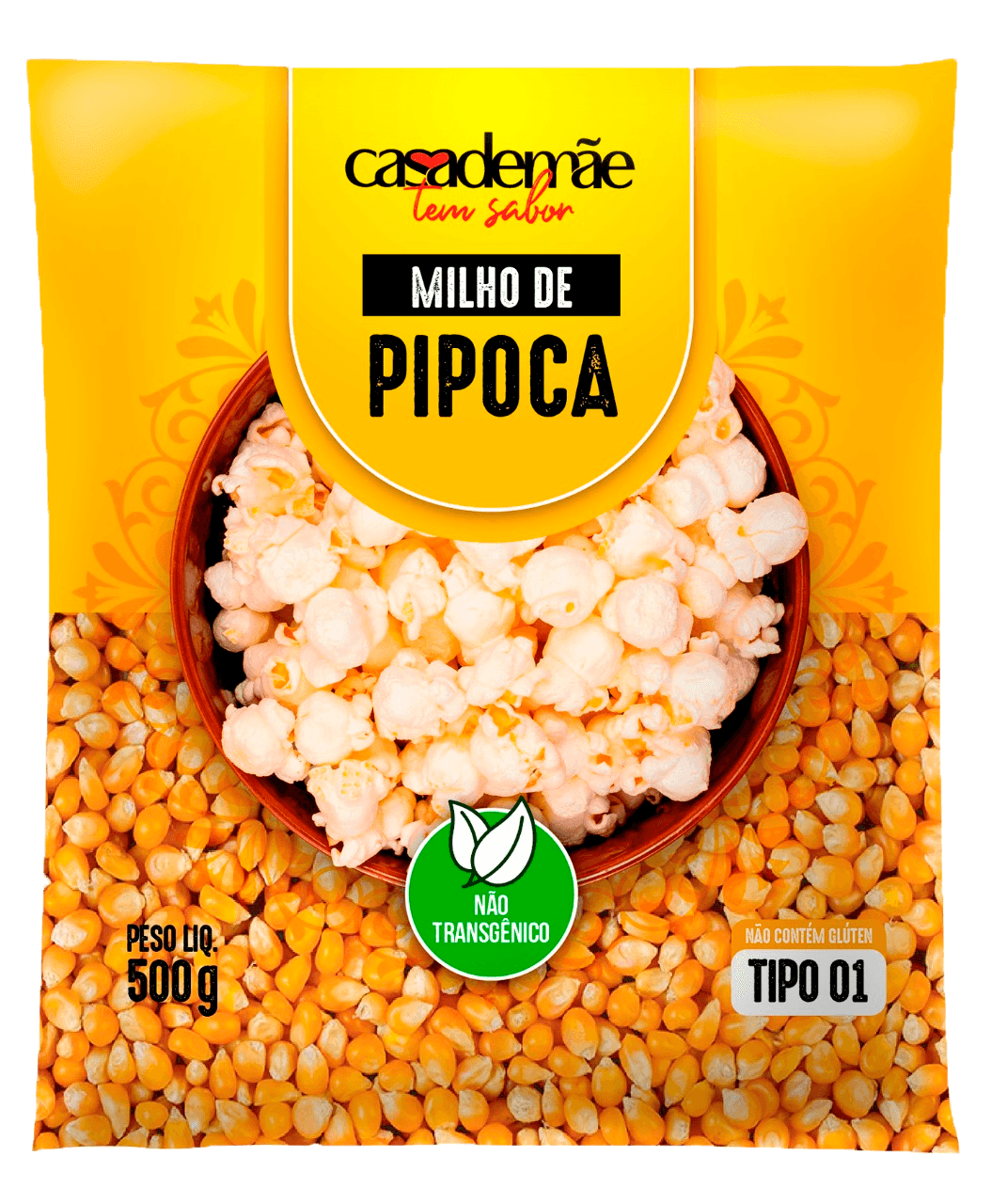 Milho De Pipoca Casa de Mãe 500g