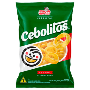 SALGADINHO DE MILHO ELMA CHIPS CEBOLITOS  CLASSICOS PACOTE 91G