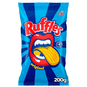 BATATA FRITA ONDULADA ORIGINAL ELMA CHIPS RUFLES PACOTE 200G