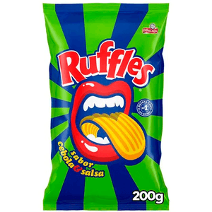 BATATA FRITA ONDULADA CEBOLA & SALSA ELMA CHIPS RUFFLES PACOTE 200G
