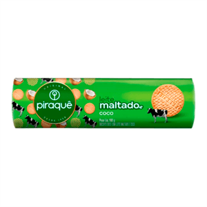 BISC LEIT MALTAD PIRAQUE 132G COCO