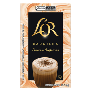 Cappuccino Soluvel Premium L''Or Baunilha 8un