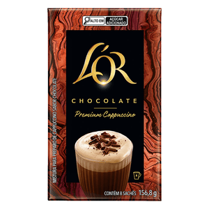 Cappuccino Soluvel Premium L''Or Chocolate 8un