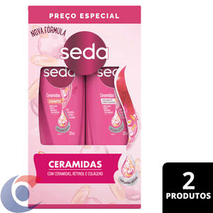 Kit Shampoo + Condicionador Seda Ceramidas 325ml