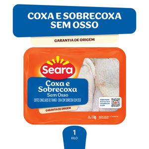 Filé De Coxa E Sobrecoxa Sem Osso Seara Congelado 1kg