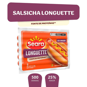 Salsicha Longuette Seara 500g