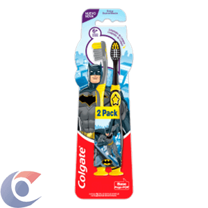 Escova Dental Infantil Colgate Smiles Batman & Mulher Maravilha 2 Un