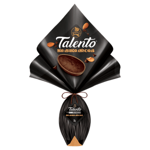 Ovo De Pascoa Garoto Talento 350g Meio Amargo Amendoa