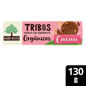 Biscoito Integral Mãe Terra Tribos Cacau 130g