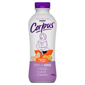 Iogurte Desnatado Zero Lactose Vitamina De Frutas Corpus 800g