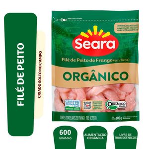 Filé De Peito Em Tiras Seara Orgânico Iqf 600g