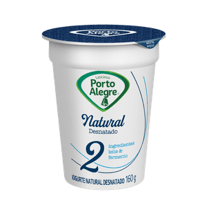 Iogurte Natural Desnatado Porto Alegre 160g