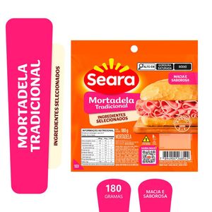 Mortadela tradicional fatiada Seara 180g