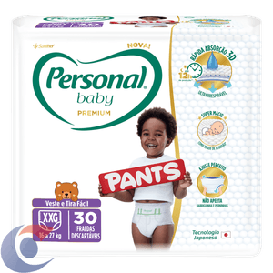 Fralda Descartável Pants Personal Baby Premium Xxg Pacote 30 Unidades