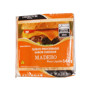 Queijo Processado Cheddar Madero 120g