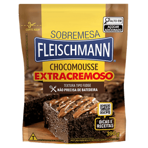 Mistura de Bolo Fleischmann Choc Mou 390g