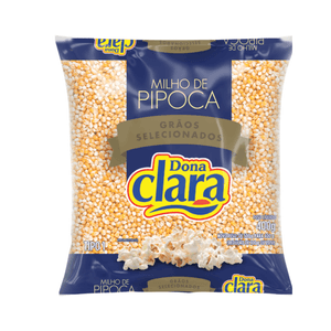 Milho Para Pipoca Tipo 1 Dona Clara Pacote 400g