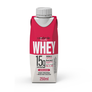 Bebida Láctea Whey Casa De Mãe 250g Morango