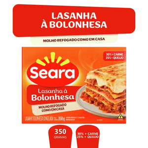Lasanha Bolonhesa Seara 350g