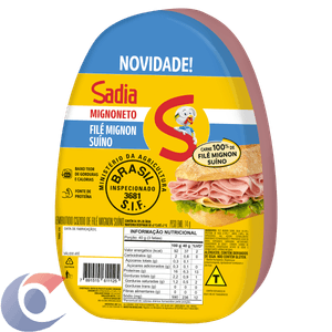 Mignoneto Embutido Suíno Cozido Sadia Kg Fatiado
