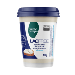 Requeijão Verde Campo Lacfree Tradicional Sem Lactose 180g