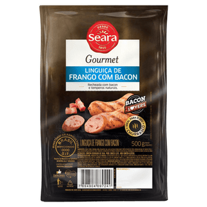 Linguiça De Frango Com Bacon Seara Gourmet 500g