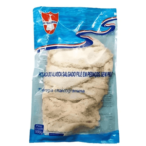 Filé De Polaca Salgado Bacalanor Pedra 500g