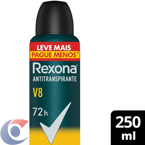 Antitranspirante Aerosol Rexona Men V8 250ml