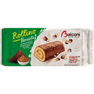 Bolinho Italiano Balconi Rollino 222g Creme de Avelã e Cacau