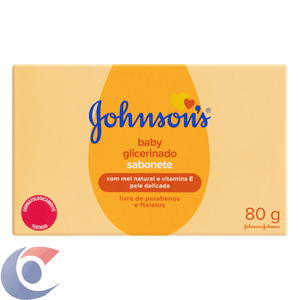 Sabonete Em Barra Infantil Johnson'S Baby Glicerina, Mel E Vitamina E 80g